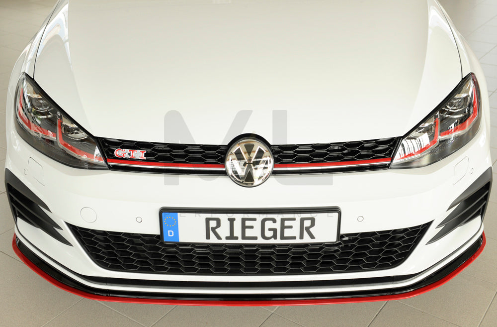 Rieger 00059515 VW Mk7 Golf GTI-TCR Front Splitter 5 | ML Performance UK Car Parts