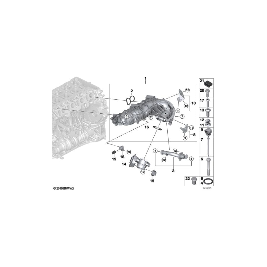 Genuine BMW 11618507240 E91 E82 E88 Intake Manifold (Inc. 318d, X1 18d & X1 18dX) | ML Performance UK Car Parts