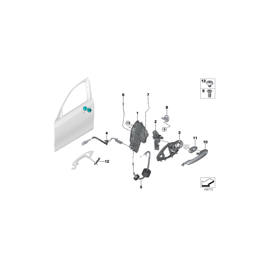 Genuine BMW 51217497723 G16 F91 Attachment Cap, Left (Inc. 840i, X4 20iX & M8) | ML Performance US Car Parts