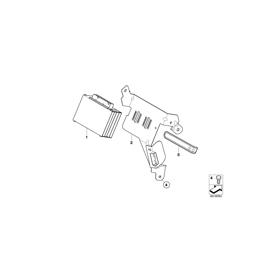 Genuine BMW 65129198762 E60 E64 E63 Amplifier Hifi System (Inc. 530d, 525xi & M5) | ML Performance US Car Parts