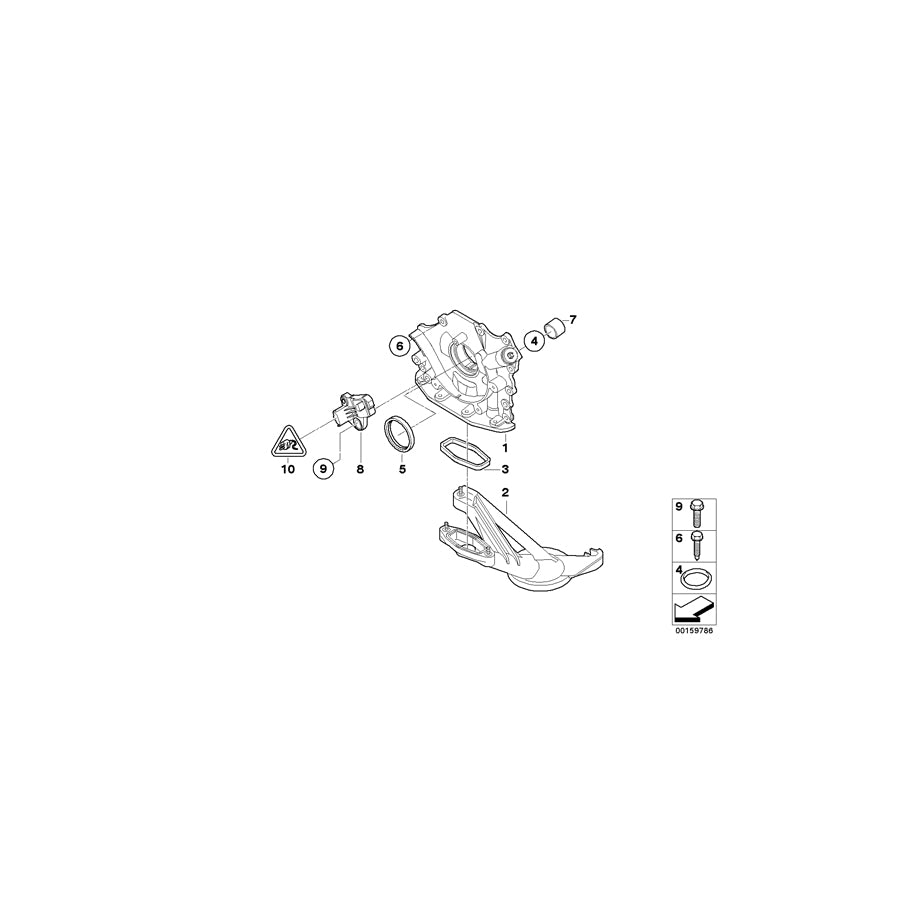 Genuine BMW 11417805988 R56 Oil Pump (Inc. Cooper D & One D) | ML Performance US Car Parts
