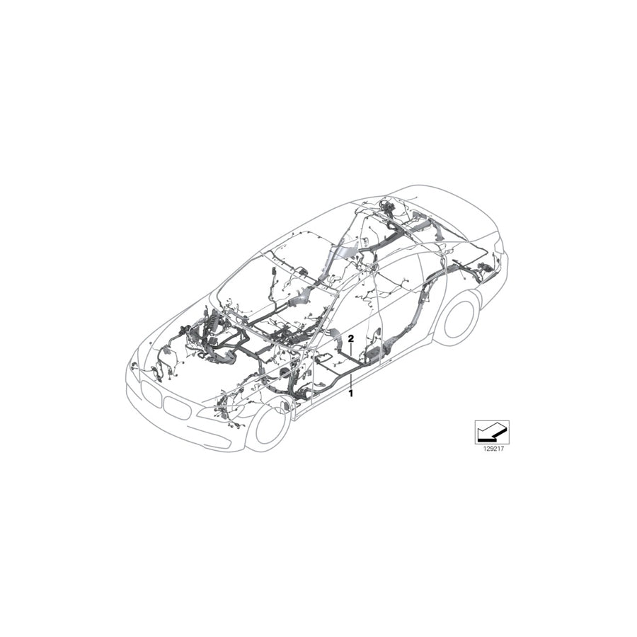 Genuine BMW 61112219929 F12 F12 Audio Wiring Harness, Duplicate (Inc. 640d, 650iX 4.0 & 650i) | ML Performance US Car Parts