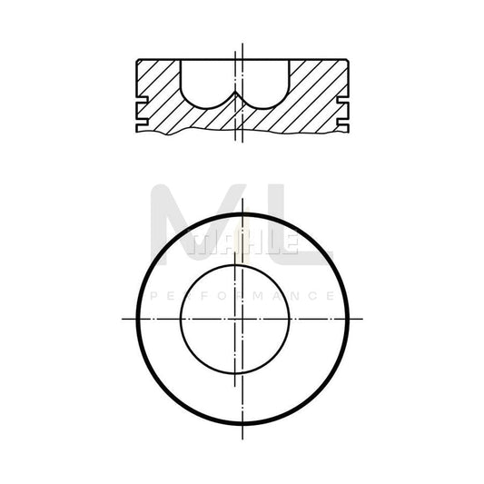 MAHLE ORIGINAL 009 90 02 Piston 95,0 mm, with cooling duct, with piston ring carrier | ML Performance Car Parts