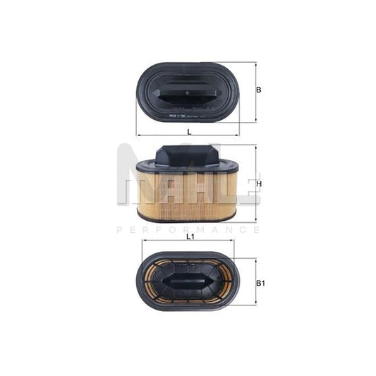 MAHLE ORIGINAL LX 2966 Air Filter Filter Insert | ML Performance Car Parts