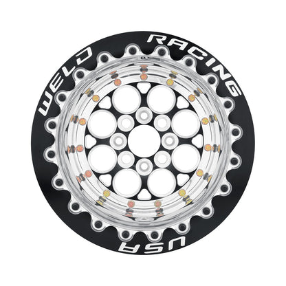 Weld 768B-31015MB Magnum Import Wheel 13x10 4x100 ET0 BS4.25 Black Center - Black Shell