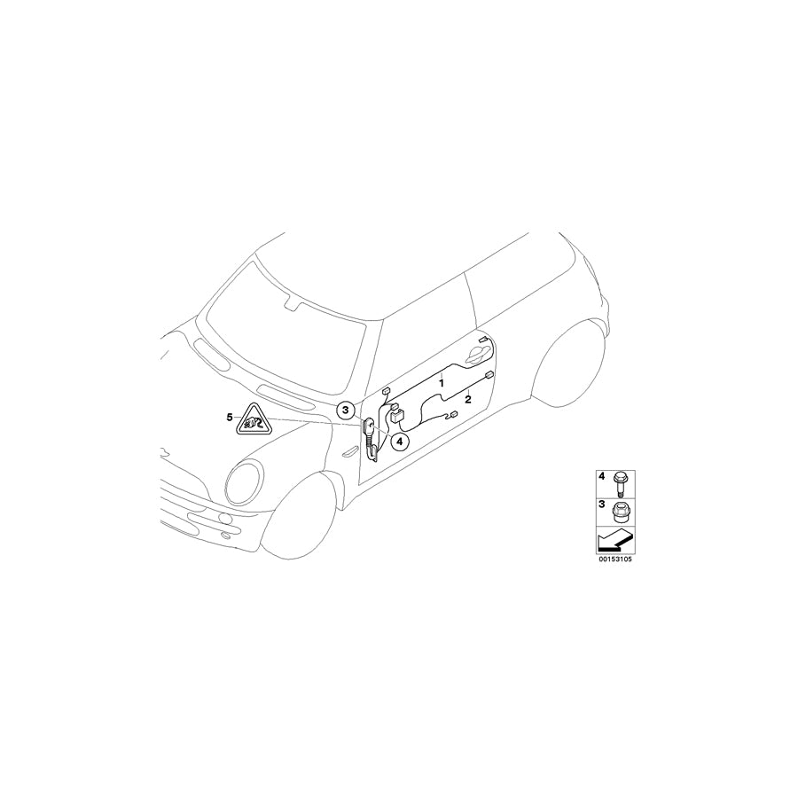 Genuine BMW 61129142408 Clubman R56 Wiring Set Hifi Passenger'S Side (Inc. Cooper d, Cooper D & Cooper S) | ML Performance US Car Parts
