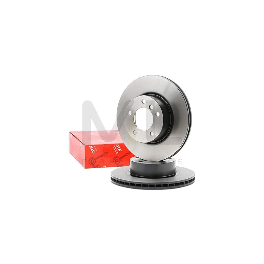 TRW DF4459 Brake Disc Vented, Painted, High-carbon | ML Performance Car Parts