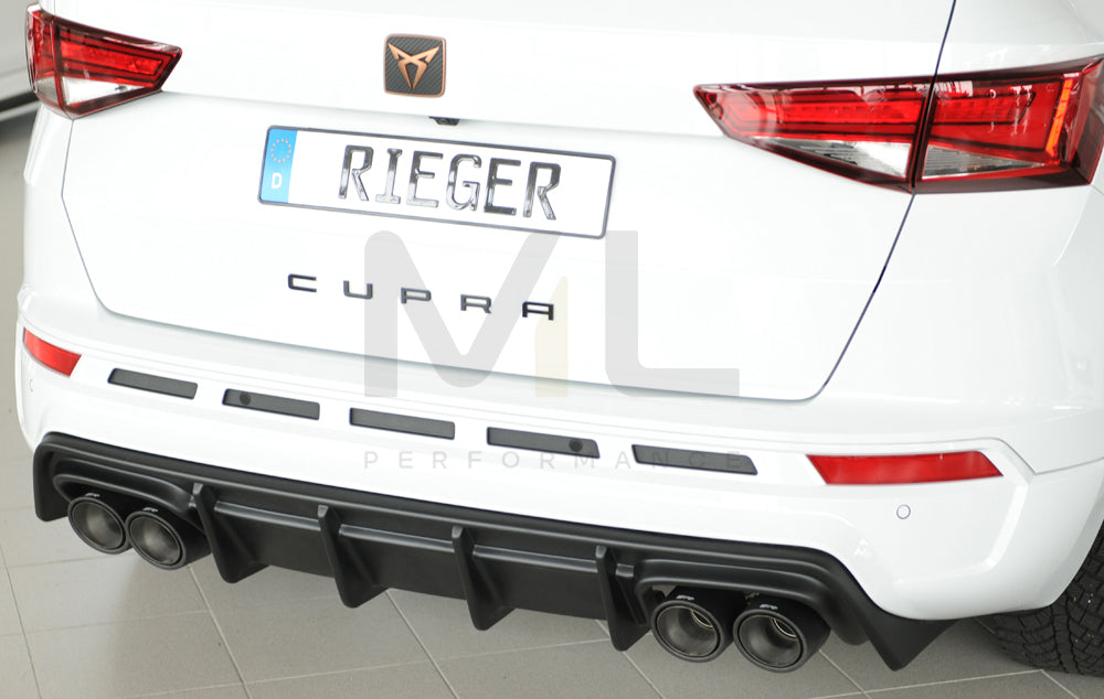 Rieger 00027045 SEAT 5FP Ateca Cupra Rear Diffuser - Matte Black – ML ...