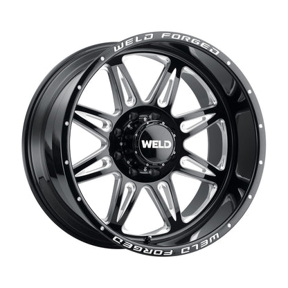 Weld W70222082BCA Cheyenne Xt Wheel 22x12 8x165.1 ET-51 BS4.5 Gloss Black &amp; Contrast Cut