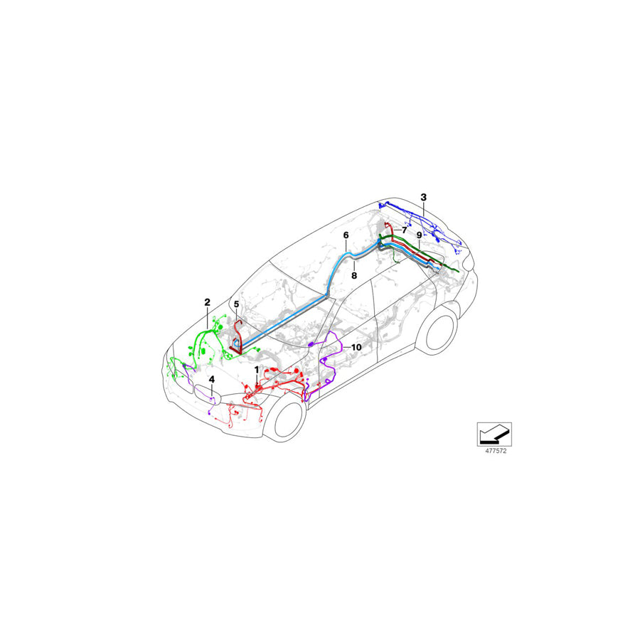 Genuine BMW 61119353018 F15 Repair Wiring Set For Trunk Lid (Inc. X5) | ML Performance US Car Parts