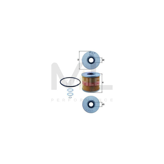 MAHLE ORIGINAL OX 122D Oil Filter for AUDI A8 D2 (4D2, 4D8) Filter Insert | ML Performance Car Parts