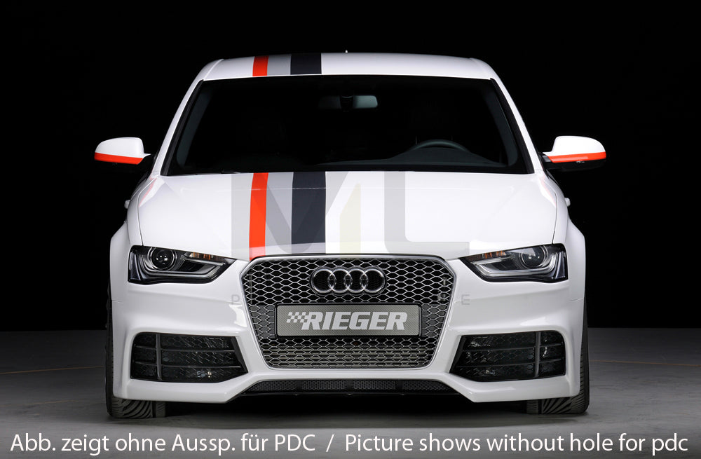 Rieger 00055547 Audi B8 B81 A4 Front Bumper 5 | ML Performance UK Car Parts