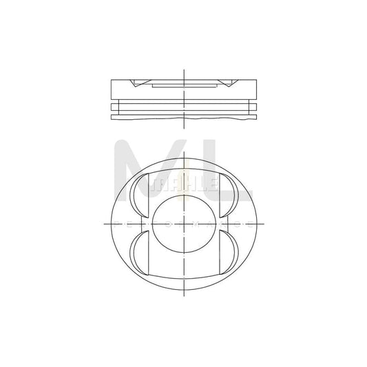 MAHLE ORIGINAL 001 14 01 Piston 90,15 mm | ML Performance Car Parts