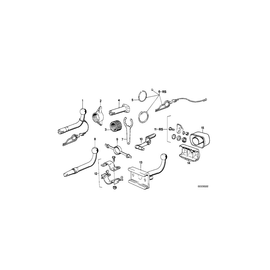 Genuine BMW 71601245137 E28 E24 E12 Lock WESTFALIA (Inc. 320i, 728iS & 525i) | ML Performance US Car Parts