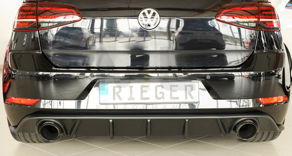 Rieger 00059589 VW Mk7 Golf GTI Rear Diffuser 5 | ML Performance UK Car Parts
