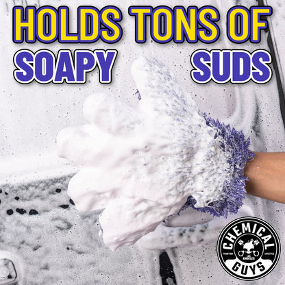 Chemical Guys Furry Five Finger Stranger Helpful Handy Detailing Mitt | ML Performance US Car Parts