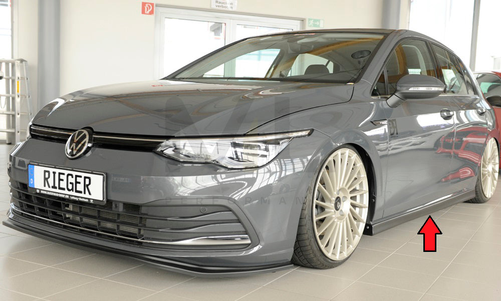 Rieger 00059601 VW Mk8 Golf Side Skirt (GTI, GTD & GTE) 5 | ML Performance UK Car Parts