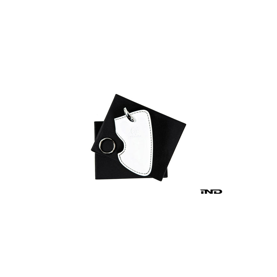 3D Design 7105-0131 Universal Black Leather Key Case (w/ Blue Stitching) - Type C