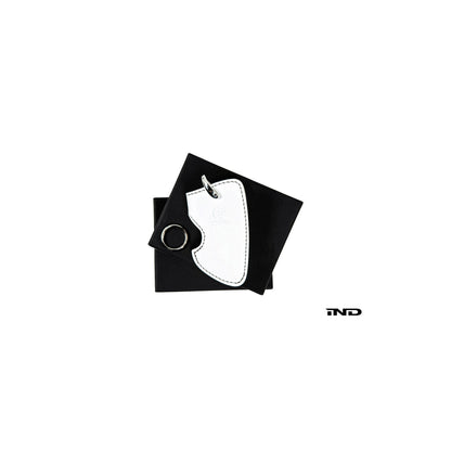 3D Design 7105-0131 Universal Black Leather Key Case (w/ Blue Stitching) - Type C