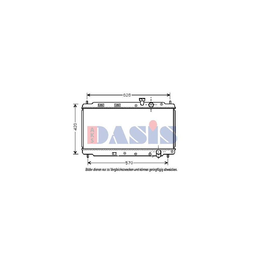 AKS Dasis 100280N Engine Radiator For Honda Integra II Coupe (Dc2, Dc4) | ML Performance US