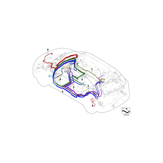 Genuine BMW Mini 61128704091 F46 F45 Connection Cable Cid/Hu-H (Inc. JCW, X1 18d & Cooper SD) | ML Performance US Car Parts
