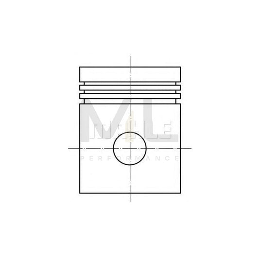 MAHLE ORIGINAL 001 28 01 Piston suitable for MERCEDES-BENZ 170 (W170) 75,5 mm, with piston rings | ML Performance Car Parts