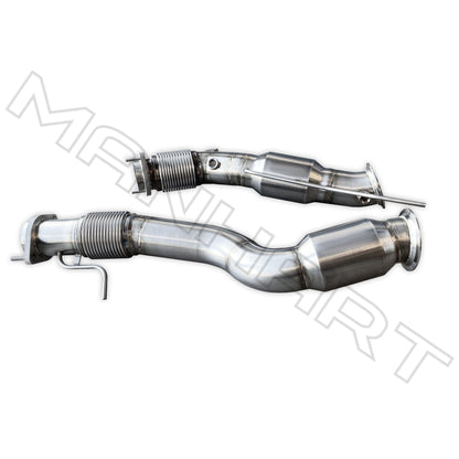 MANHART DOWNPIPES SPORT FOR BMW F97 / F98 X3 M / X4 M WITH 300 CELLS GESI CATALYTIC CONVERTERS