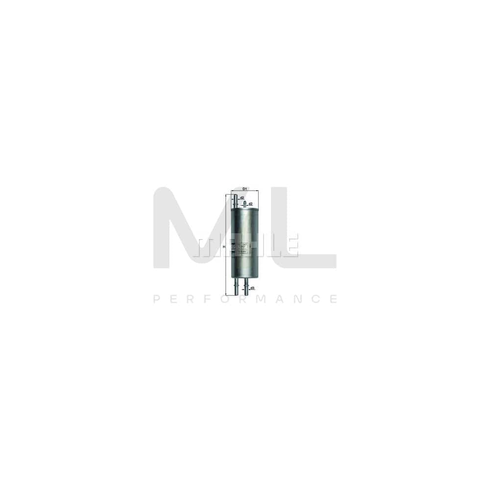 MAHLE ORIGINAL KL 167 Fuel filter In-Line Filter | ML Performance Car Parts