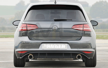 Rieger 00088047 VW Mk7 Golf Rear Diffuser (GTI Clubsport & GTI) 4 | ML Performance UK Car Parts