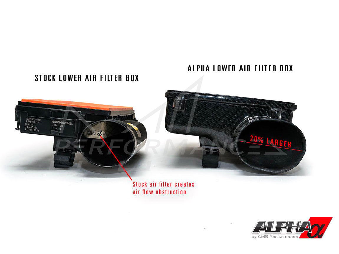 AMS Performance Mercedes-Benz AMG M157 M278 Carbon Fibre Intake System (CLS550, CLS63 & E63) - ML Performance UK