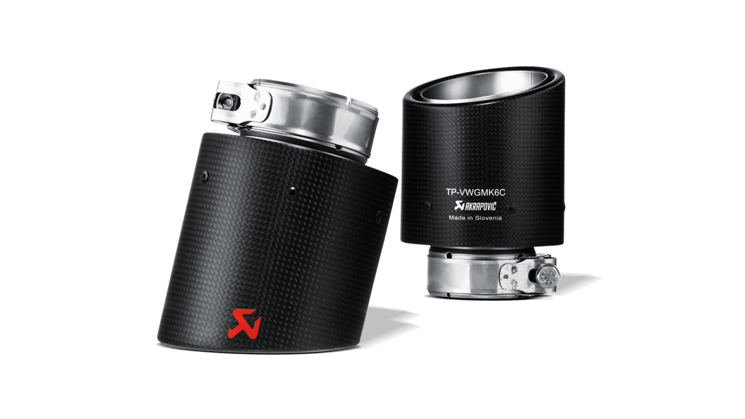 Akrapovic VW MK6 Golf Carbon Tail Pipe Set (Golf TSI, Golf GTD & Golf GTI) - ML Performance UK