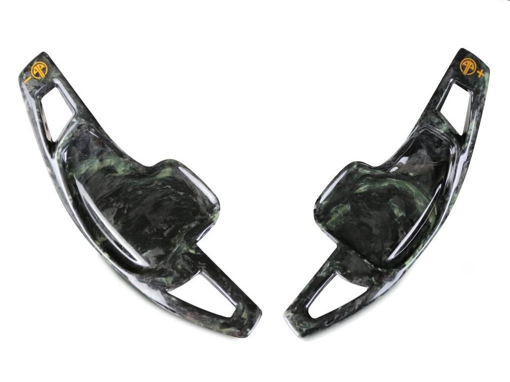 Armaspeed BMW F30 F31 F32 F36 Luminous Green Forged Carbon Fibre Paddle Shifter (Inc. 330i, 340i, 435dx, 440i) - ML Performance UK