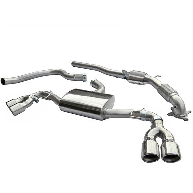 Cobra Exhaust Audi TT (Mk2) 1.8/2.0 TFSI (2WD) (2007-11) Turbo Back Performance Exhaust | ML Performance US Car Parts