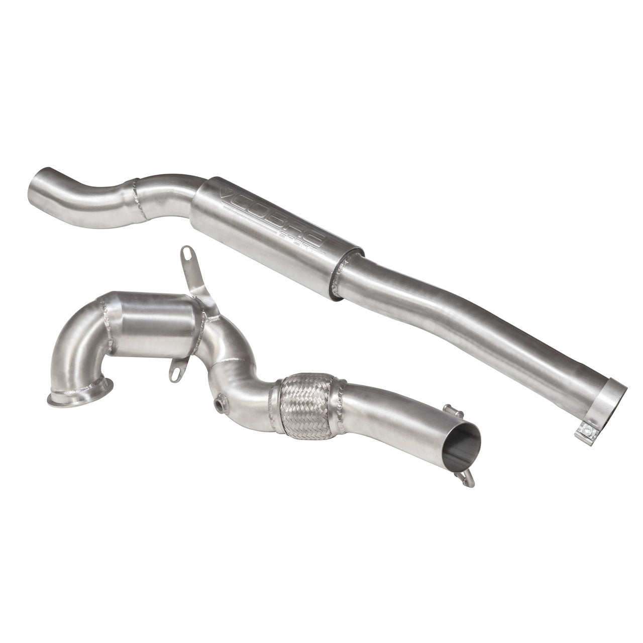 Cobra Exhaust Audi TTS (Mk3) 2.0 TFSI Front Downpipe Sports Cat / De-Cat Performance Exhaust | ML Performance US Car Parts
