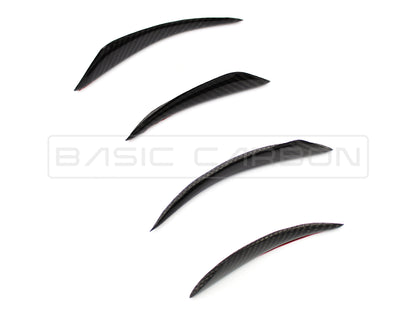 Basic Carbon Universal Pre-Preg Dry Carbon Front Bumper Corner Canard - ML Performance UK