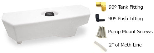 BMS BMW F30 F32 F80 F82 3 Gallon Meth Stealth Tank - ML Performance UK