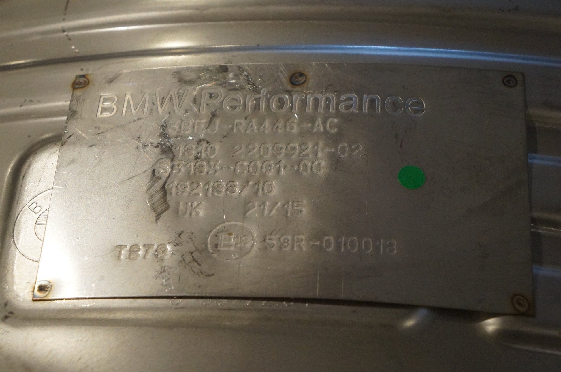 Genuine BMW Parts Performance Silencer/Muffler Exhaust System 3 Series E90 E91 335i (N55)