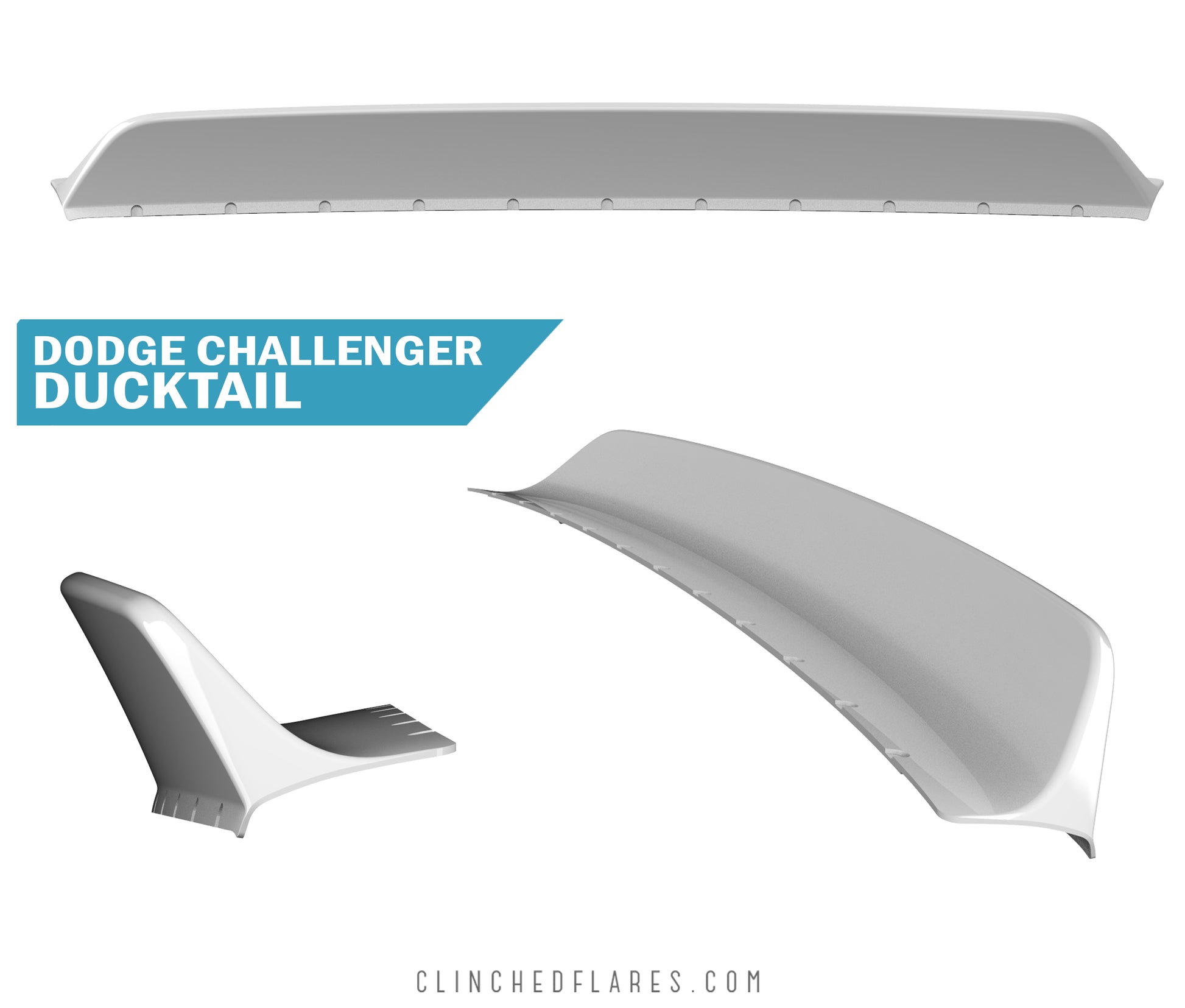 Clinched Dodge Challenger Ducktail Spoiler | ML Performance US Car Parts