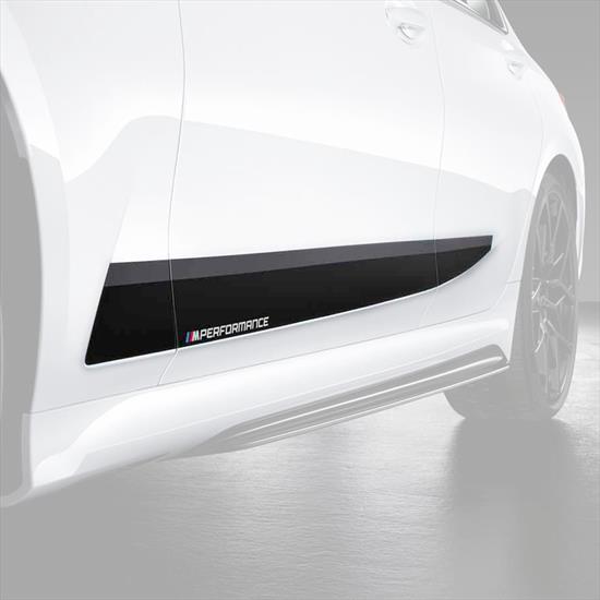 Genuine BMW G20 G21 M Performance Frozen Black Rocker Panel Vinyl Decals (Inc. 320i, 330d, 330i & M340ix) - ML Performance UK