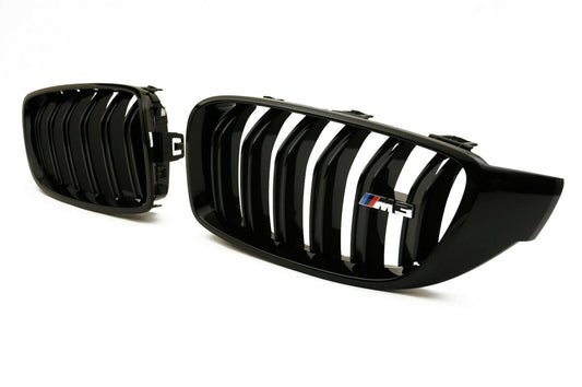 Genuine BMW M Performance F80 F82 Front Black Kidney Grilles (M3 & M4) ML Performance UK