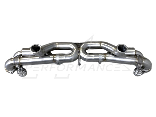 JCR Porsche 718 Titanium Silenced Valved Race Pipe with Inconel Rolled Tips (GT4, SPYDER & GTS 4.0) - ML Performance UK