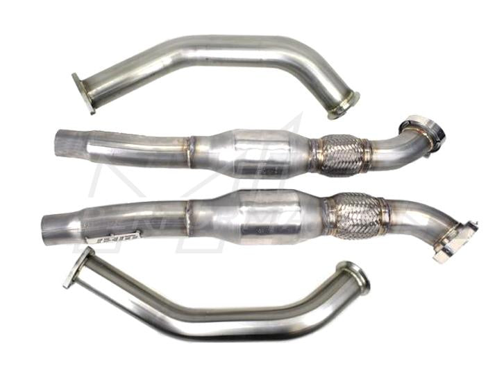 JHM Audi B8 B8.5 C7 3.0T High-Flow Cat Downpipes with Integrated Baffle System (Inc. S4, A6, Q5 & SQ5) - ML Performance UK