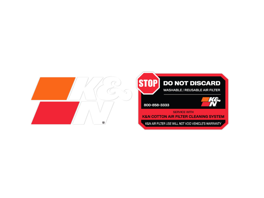 K&N 89-16063-2 "Do Not Discard" Decal/Sticker - ML Performance US Car Parts