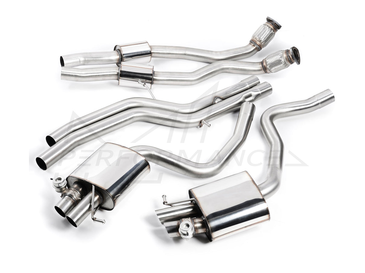 MillTek Audi B8 RS4 Non-Resonated Cat-Back Exhaust - ML Performance UK