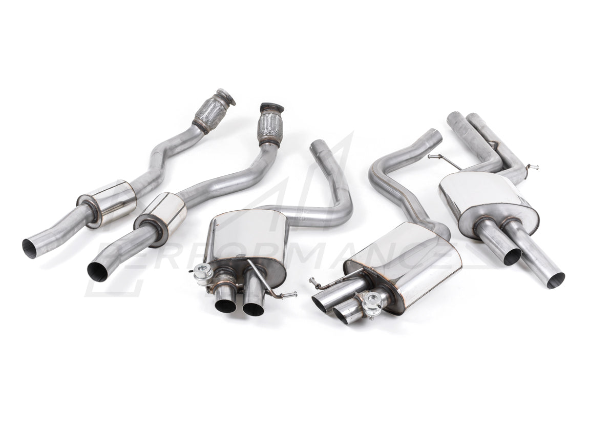 MillTek Audi B8 RS4 Non-Resonated Cat-Back Exhaust - ML Performance UK