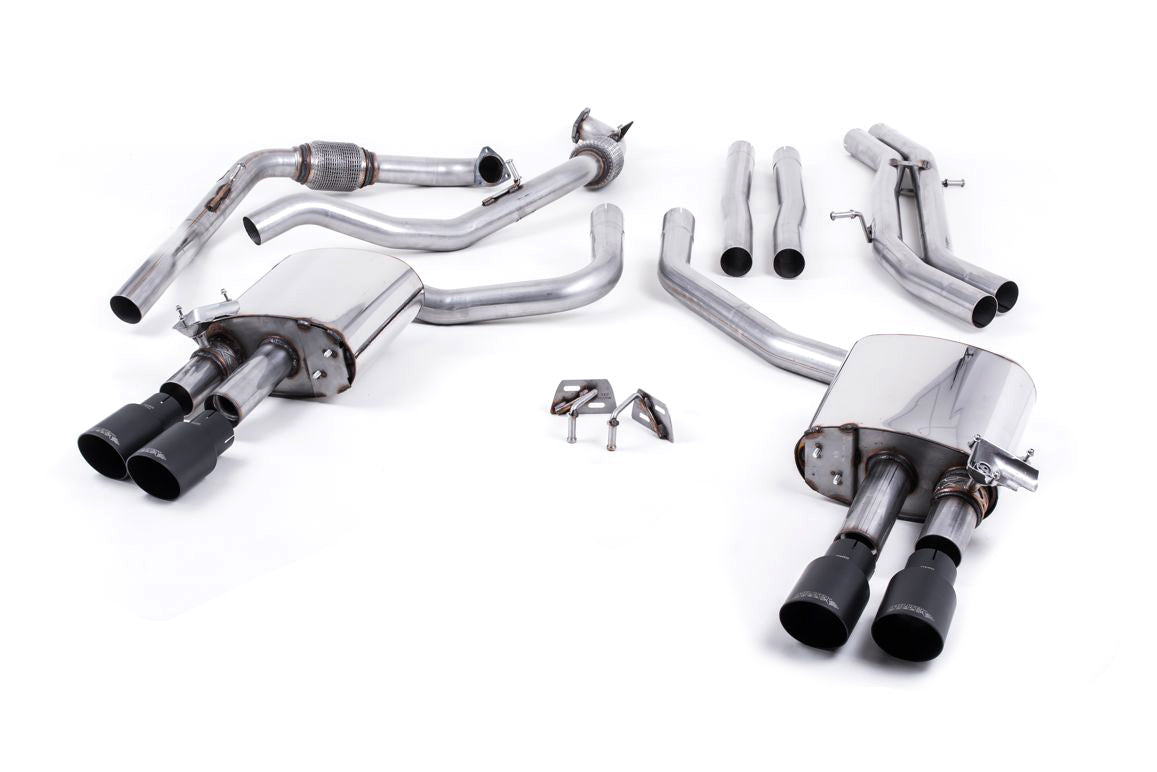 MillTek Audi B9 Non-Resonated Cat-Back Exhaust (S4 & S5)
