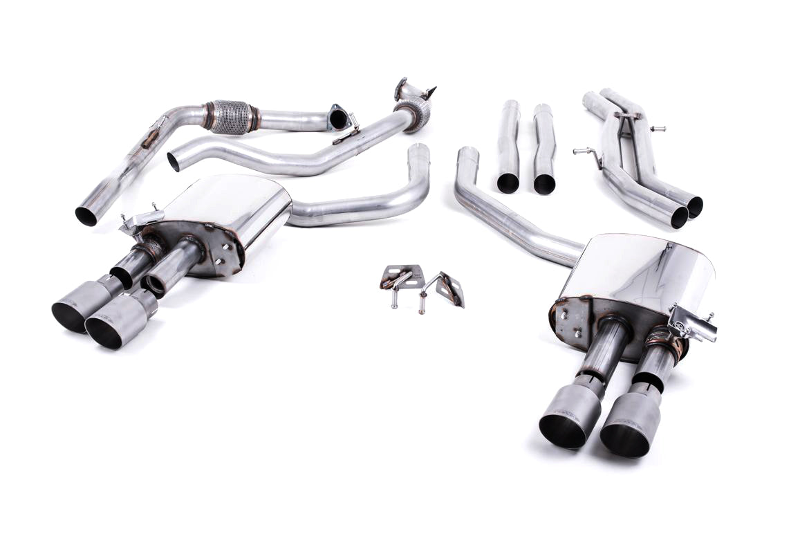 MillTek Audi B9 Non-Resonated Cat-Back Exhaust (S4 & S5)