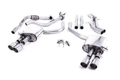 MillTek Audi B9 Non-Resonated Cat-Back Exhaust (S4 & S5)