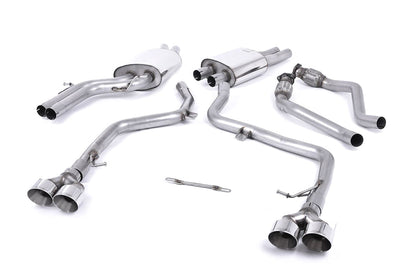 MillTek Audi S5 Non-Resonated Cat-Back Exhaust System