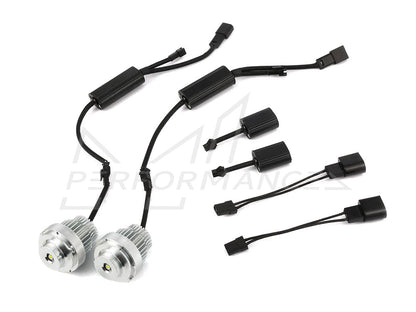 Owl BMW E60 E61 LCI White LED Halo Angel Eyes with Halogen Headlights